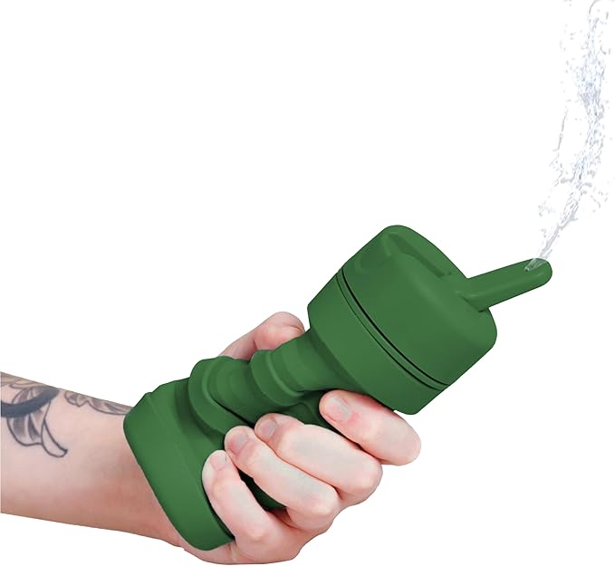TUSHY Travel Bidet: Collapsible & Expandable for Discreet Portability, Refreshing Clean for Home, Camping, Outdoors & Travel (Helps Hemorrhoid Relief, Peri Bottle for Postpartum Care), Evergreen