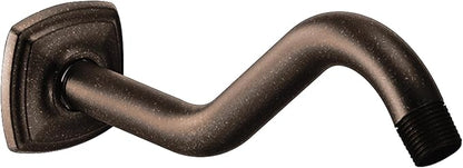 Moen 161951ORB Curved Shower Arm with Wall Flange, Oil Rubbed Bronze