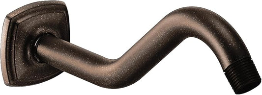 Moen 161951ORB Curved Shower Arm with Wall Flange, Oil Rubbed Bronze