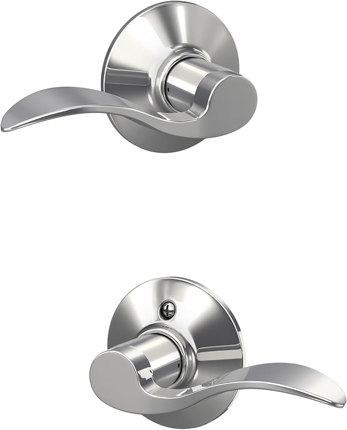 Schlage Lock Company F10 ACC 625 Accent Hall And Closet Lever, Bright Chrome