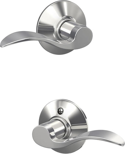 Schlage Lock Company F10 ACC 625 Accent Hall And Closet Lever, Bright Chrome