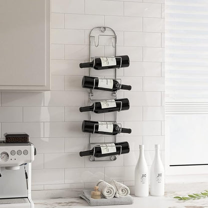 Towel Racks for Bathroom Wall Mounted Metal Wine Rack Towel Shelf Towel Holder for Bath Chrome