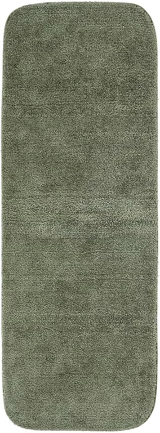 Garland Rug Traditional Nylon Washable Deep Fern 2 Bath Rugs (21" X 34", 22" X 60") - Soft, Absorbent, and Stylish for Your Bathroom