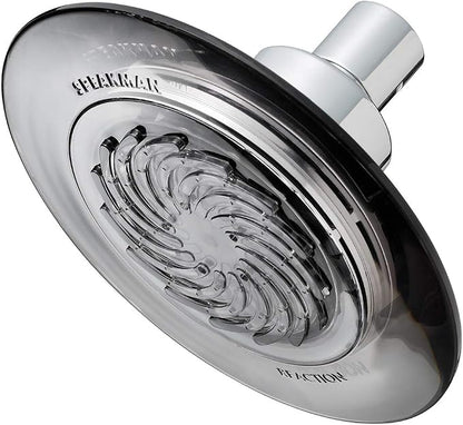 Speakman S-4002 Reaction Single-Function Showerhead for Stylish Bathroom Décor, 2.5 GPM, Clear Smokey Gray