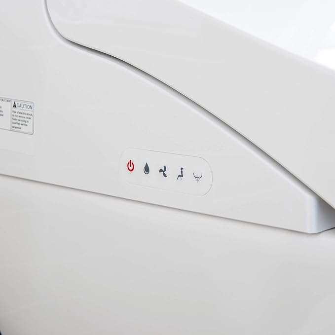 WOODBRIDGE B0960S Auto Flush, Auto Open & Auto Close, 1.28 GPF Single Flush Toilet with Intelligent Smart Seat and Wireless Remote Control, Chair Height