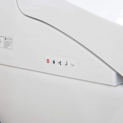 WOODBRIDGE B0960S Auto Flush, Auto Open & Auto Close, 1.28 GPF Single Flush Toilet with Intelligent Smart Seat and Wireless Remote Control, Chair Height