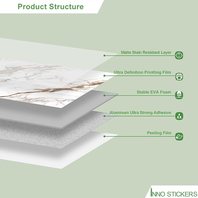 Marble Peel and Stick Waterproof Wall Paneling, 118" x 47" Calacatta Gold Matte Finish Self-Adhesive Backsplash Tile Vinyl Wall Panel for Kitchen Bathroom Wall Decor, Covers 38.75 Sq. Ft.