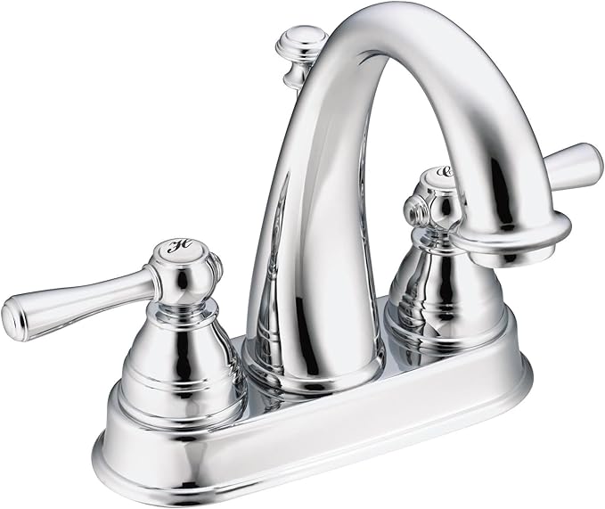 Moen Kingsley Chrome Two-Handle High Arc Bathroom Faucet, 6121