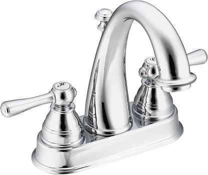 Moen Kingsley Chrome Two-Handle High Arc Bathroom Faucet, 6121