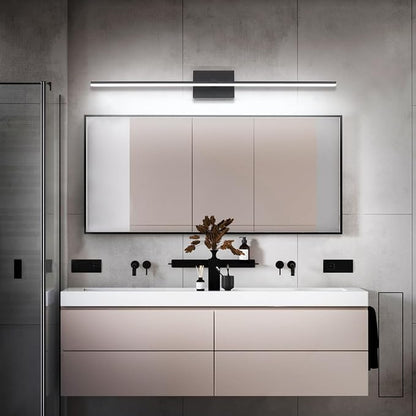 40in Bathroom Light Fixtures Black Modern LED Vanity Lights Bar for Bathroom 5CCT Dimmable 28W Lighting Fixtures for Bath Wall