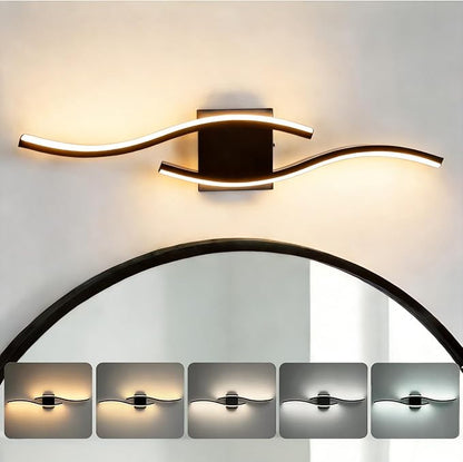 Vanity Light for Bathroom, 23.6 Inch Black LED Dimmable | Bathroom Lights Fixture Over Mirror, 5CCT Adjustable Color Temperatures Modern Wall Sconces for Bathroom Bedroom Living Room