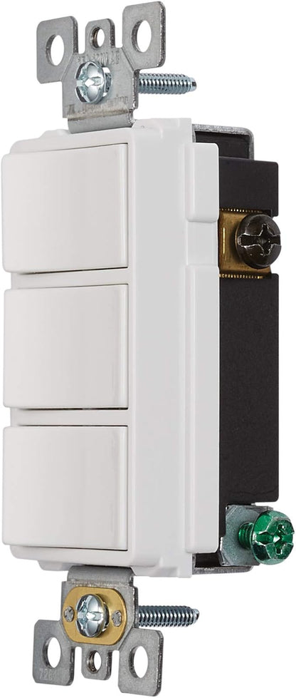 Broan-NuTone 4-Inch Flexible Wall Ducting Kit and Three-Rocker Switch for Bathroom Exhaust Fan, White