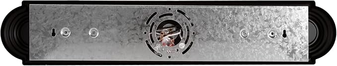 Design House Allante Vanity Light, Dimmable, Frosted Glass, 3 Light, Bathroom, Large Backplate, Easy Installation, Oil Rubbed Bronze, 24 in W x 7.75 in D x 8 in H, Item 506618