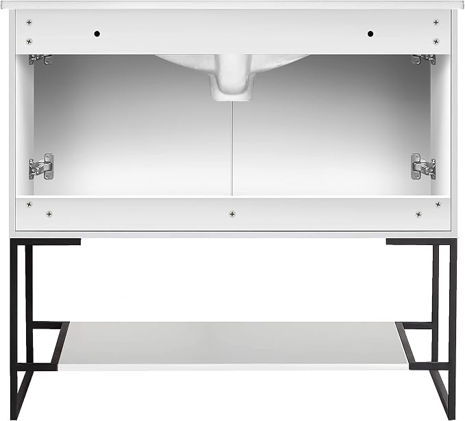 36 Inch Bathroom Vanity with Sink - Modern Knob Free Design, Elegant Space-Saving Solution for Your Bathroom - Durable, Bathroom Vanities for a Contemporary Look - Urbania Collection