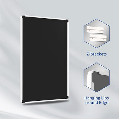 WEER White Bathroom Mirror 55X36 Inch, Rounded Rectangle White Metal Frame Mirror, Matte White Bathroom Vanity Mirror with Tempered Glass, Anti-Rust, Hangs Horizontally or Vertically