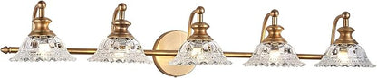 37.4" Bathroom Light Fixtures 5 Lights Vanity Lighting Fixtures (Exclude G9 Bulb) Vanity Lights for Bathroom