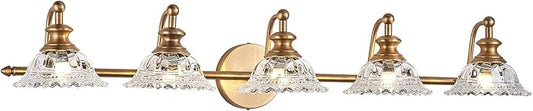37.4" Bathroom Light Fixtures 5 Lights Vanity Lighting Fixtures (Exclude G9 Bulb) Vanity Lights for Bathroom