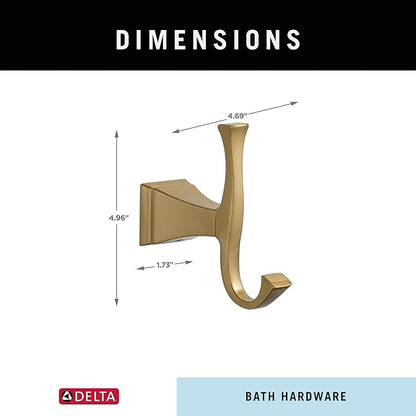 DELTA FAUCET 75135-CZ Dryden Wall Mounted Towel Hook in Champagne Bronze