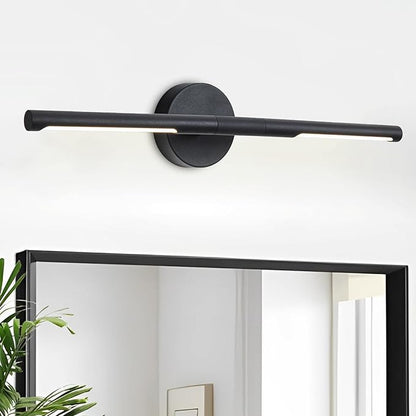 Matte Black Bathroom Light Fixtures Over Mirror 24 Inch, 18W 360° Rotatable Dimmable 4000K Led Vanity Light Bar, Modern Bathroom Vanity Lights Above Mirror, Led Bathroom Lighting
