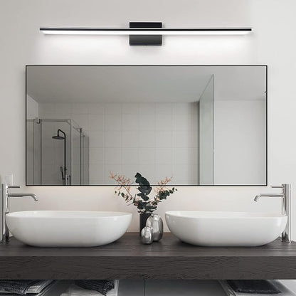 LED Bathroom Light Fixtures 28W Bath Room Lamps 40" Over The Mirror Lighting Fixture for Bathroom Matte Black Wall Lights Above Mirror 6000K