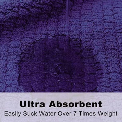 Men's Shawl Collar Bathrobe, Soft Long Towel Robe for Men - Super Absorbent Quick Dry yet Warm