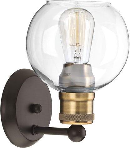 Progress Lighting P300049-020 Hansford Bath & Vanity, 1-Light, Antique Bronze