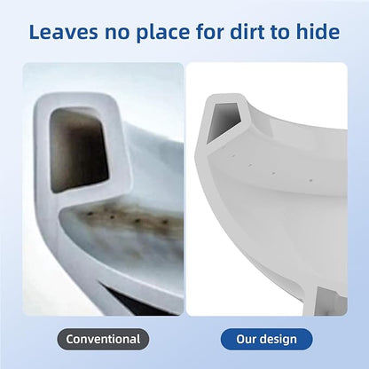 Two-Piece Toilets for Bathrooms, Comfort ADA Toilet with 19" Height, Elongated with Soft Close Seat, Power Flush 1.28 GPF