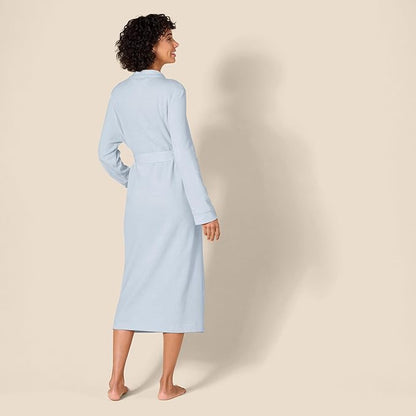 Amazon Essentials Women's Lightweight Waffle Full-Length Bath Robe (Available in Plus Size)