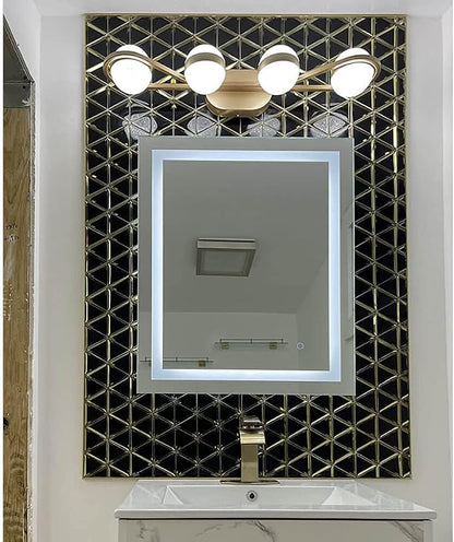Beveled Mirror Glass Mosaic Tile, Glass Tile for Bathroom Kitchen Backsplash Shower Wall, Pack of 5 Sheets (Black and Gold, 3 Inch)