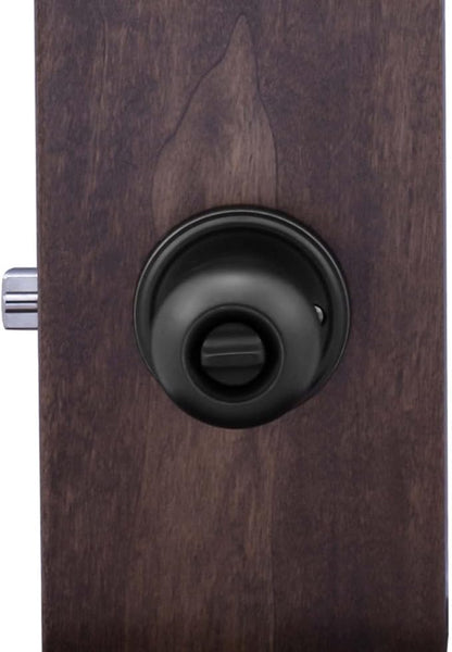 Copper Creek Entry Door Knob – Keyed Entry Handle with Lock and Key, ANSI Grade-3 Certified, DIY-Friendly Install for Interior and Exterior Entrance Doors – Matte Black (2 Pack)