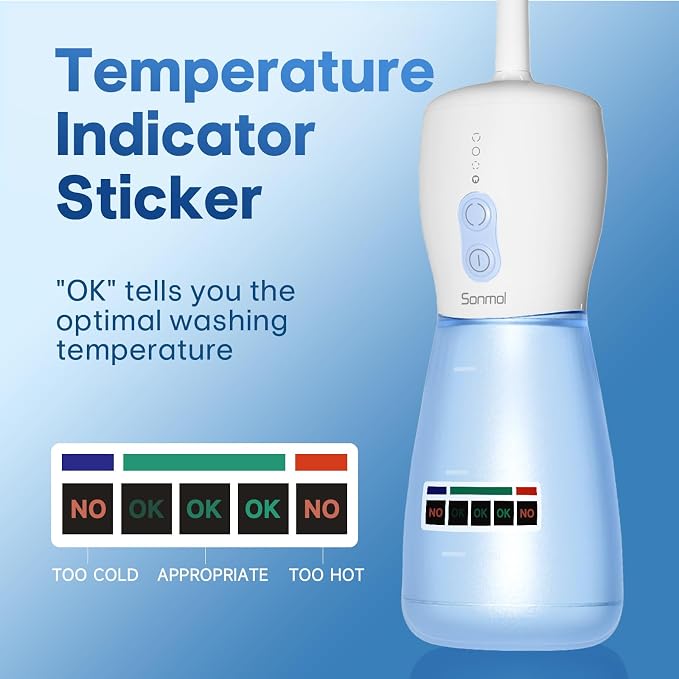 Electric Peri Bottle for Postpartum:3 Nozzles, 3 Modes, Rechargeable | Leak-proof, auto shut-off, 60 uses per charge, one-touch rinsing, spa-like cleansing for all ages