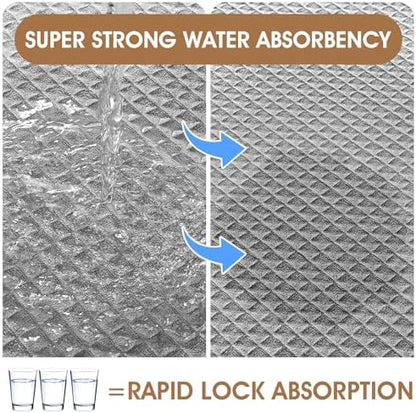 Memory Foam Bath Mat, Ultra Soft Absorbent Waffle Bathroom Rugs, Super Non-Slip PVC Backing Bath Rug Quick Dry, Machine Washable Rug for Tub, Shower, Home Decor Accessory, 32" x 20", Light Gray