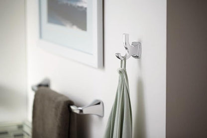 Moen YB5118BN Voss 18-Inch Bathroom -Towel Bar, Brushed Nickel