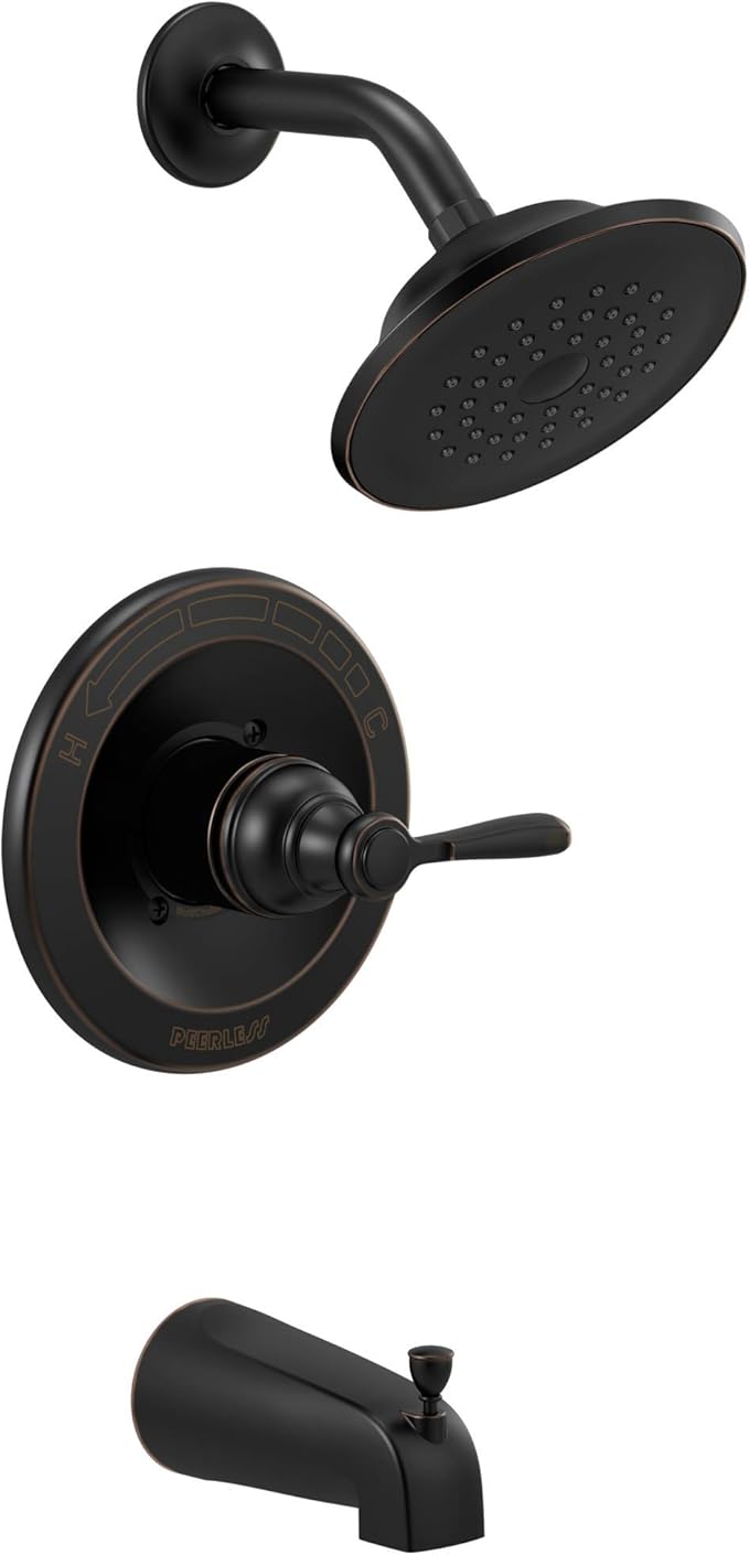Peerless PTT14465-OB Elmhurst shower trim kit Tub & Shower, With Tub Spout, Oil Rubbed Bronze