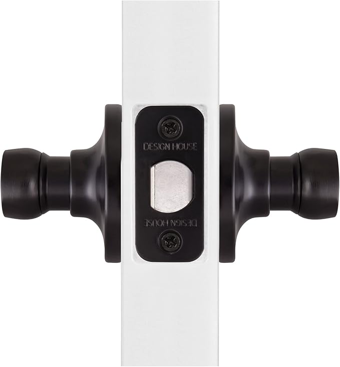 Design House 778894 Springdale Passage Hall and Closet Door Lever Matte Black