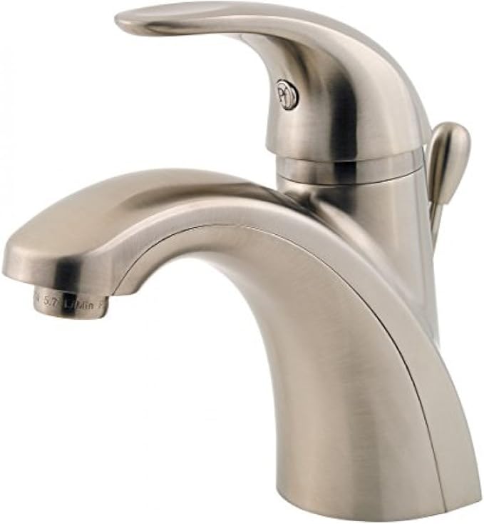 Pfister Parisa Bathroom Sink Faucet, Single Control, 1-Handle, Single Hole, Brushed Nickel Finish, LF042PRKK
