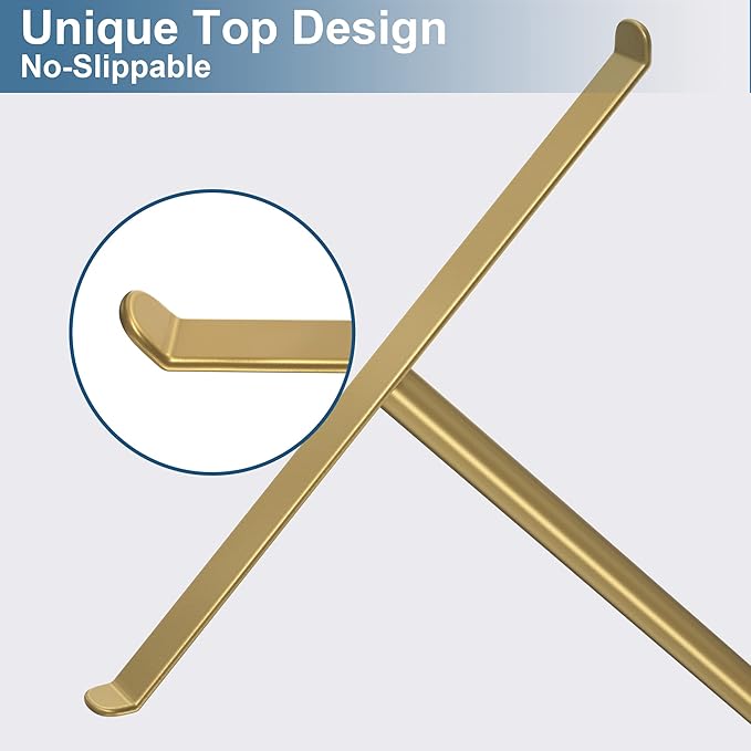 Gold Hand Towel Stand, T-Shape Hand Towel Holder for Bathroom, Display Fingertip Towel Holder Organizer and Bathroom Towel Racks,Kitchen Towel Rack