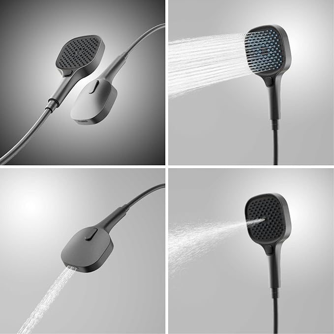 BEITH Thermostatic Shower System, 2025 Upgraded 6 Functions Piano Key Design Shower Set, 40x10cm Shower Faucet Sets Complete and Handheld, LED Digital Display, Bathtub Faucet, 59A Copper