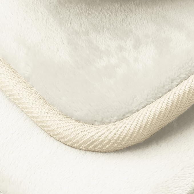 Clara Clark 3 Piece Bathroom Rugs Bath Mat Set, Velvet Memory Foam Bath Mats for Bathroom - Non-Slip, PVC Backing Bath Rugs, Washable - Dries Quickly, White