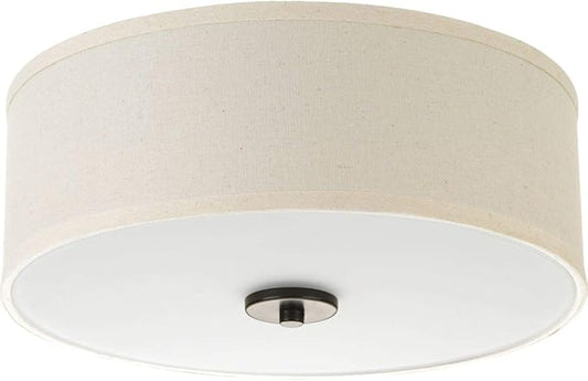 Progress Lighting P3696-2030K9 Inspire One-Light LED Flush Mount, Antique Bronze 6.00x13.00x13.00