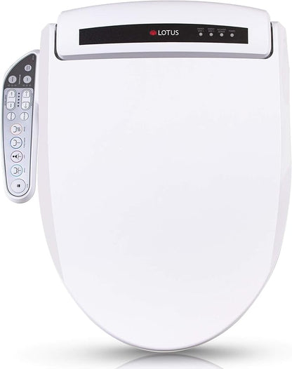 Lotus Bidet ATS-908 Elongated, Purestream Function(Constipation Relief) Heated Seat, Temperature Controlled Wash, Warm Air Dryer, Easy DIY Installation, Made in Korea