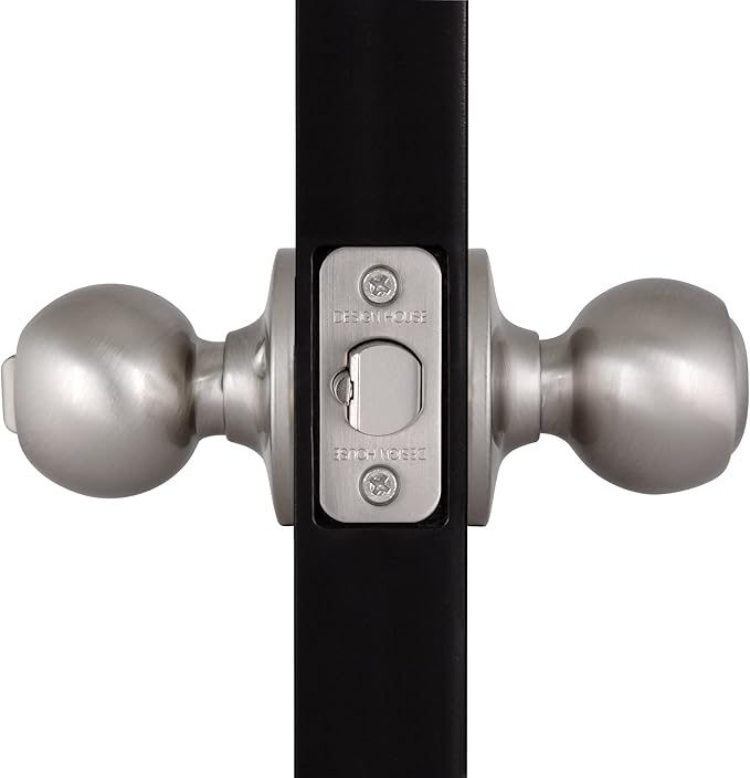 Design House 781880 Ball Keyed Entry Door Knob Satin Nickel