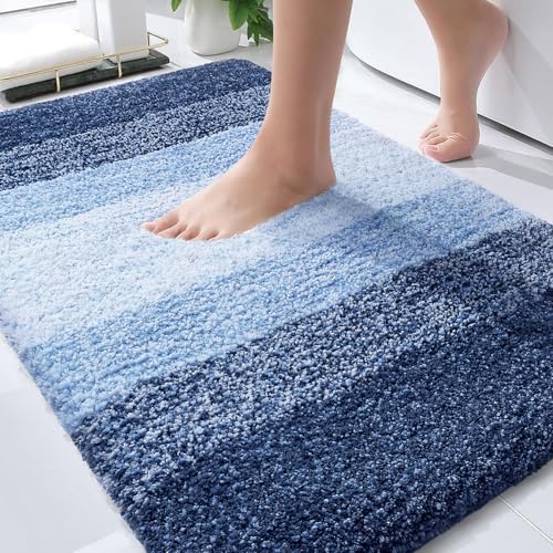 OLANLY Bathroom Rugs Mat 30x20, Extra Soft Absorbent Microfiber Bath Rugs