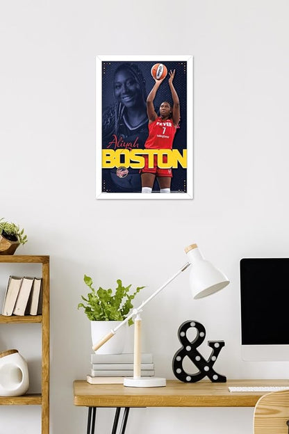 Trends International WNBA Indiana Fever - Aliyah Boston 25 Wall Poster, 22.4L x 14.7W, White Framed Version