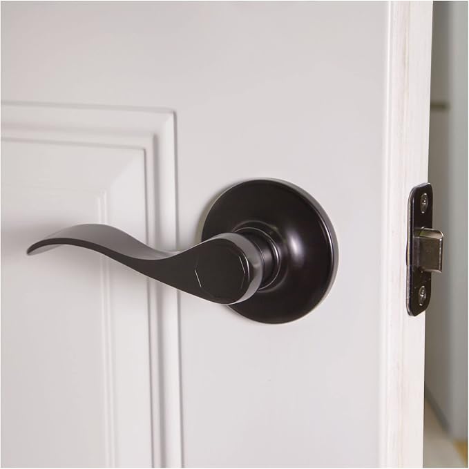 Design House 778894 Springdale Passage Hall and Closet Door Lever Matte Black
