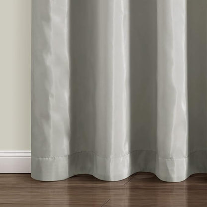 Lush Decor Night Sky Window Curtain Panel, Single 100"W x 84"L Yellow & Gray - Sequin Backdrop Curtain - Extra Wide Curtains - Sliding Door Curtain