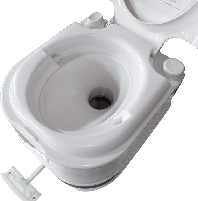 HongK- 6.3 Gallon 24L Portable Toilet Flush Travel Camping Commode Potty Outdoor/Indoor [P/N: ET-TOILET002-24L]