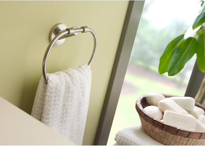Symmons 35AC4BUNDLESTN Dia 4-Piece Wall-Mounted Bathroom Hardware Set in Satin Nickel