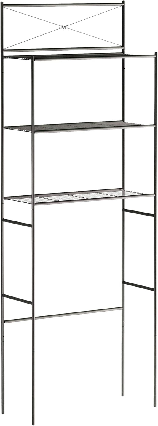 Zenna Home Over the Toilet Storage Shelf Space Saver, Behind Toilet Bathroom Organizer and Storage, Metal Bathroom Organizer with 3 Shelves, Oil Rubbed Bronze