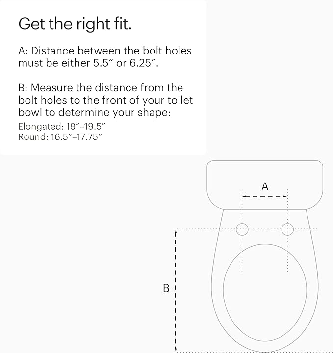 Brondell L60-RW LumaWarm Heated Toilet Seat with Night Light, 3 Temperature Settings, Gentle Close Lid,Easy Installation,Built-In Controls,Round,White